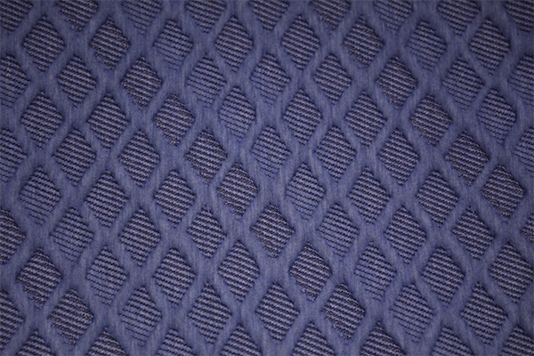 Blue diamond knitted air layer